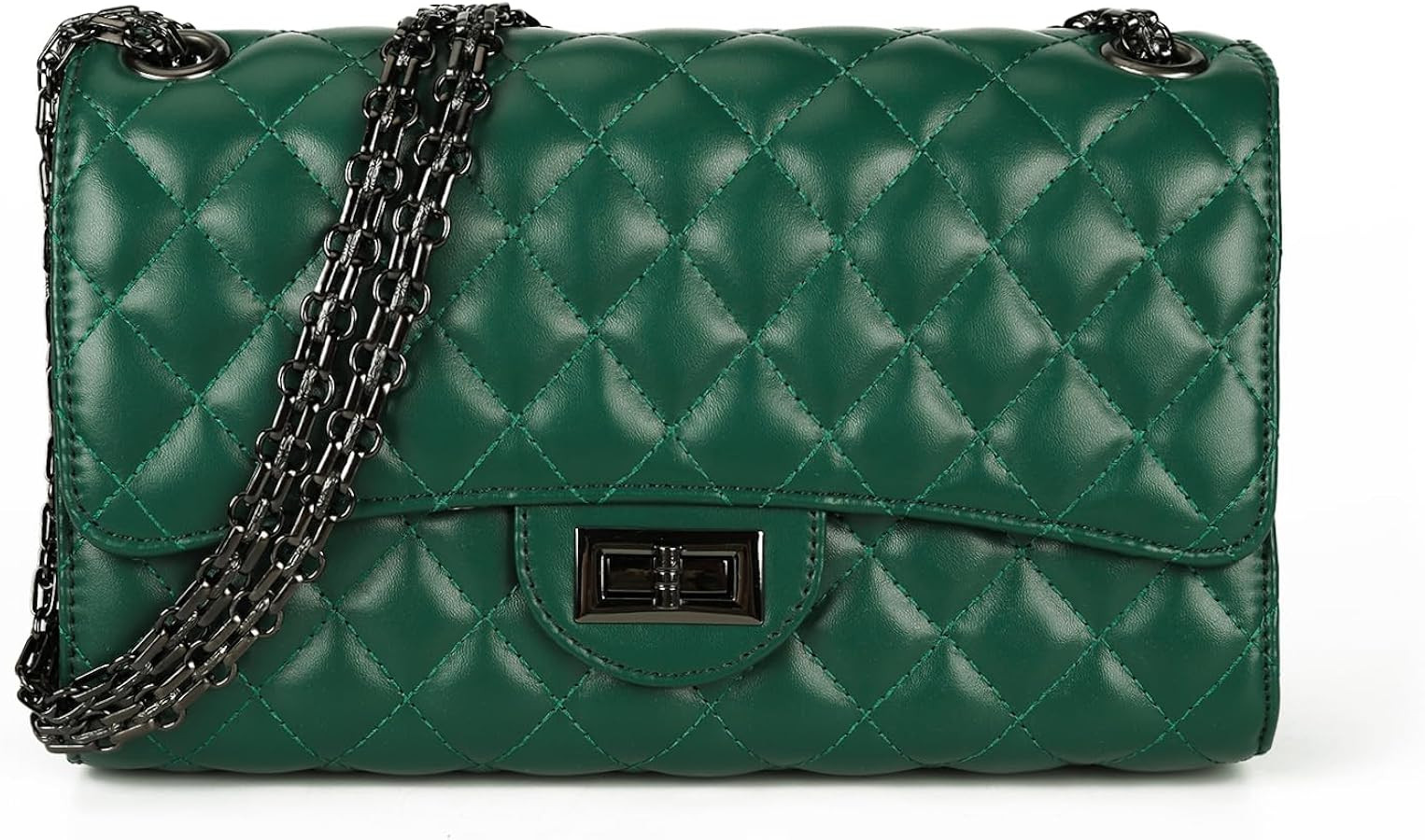 Gladdon Quilted Leather Crossbody Purse for Women Trendy Ladies Shoulder Bag with Chain Designer ... | Amazon (US)