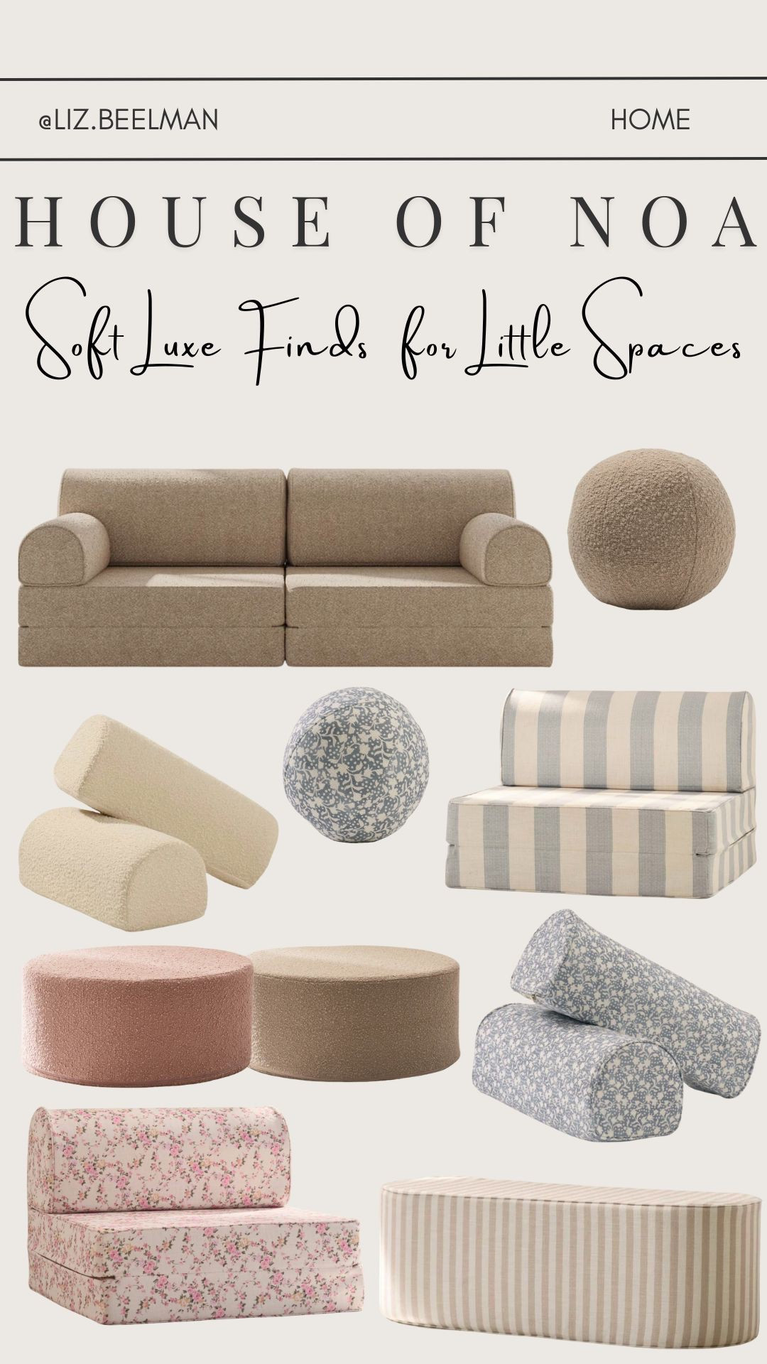 HOUSE OF NOA: Soft Luxe Finds for Little Spaces 