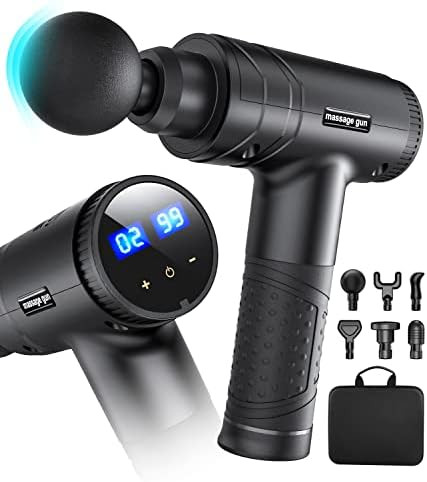 Massage Gun,Quiet Brushless Deep Tissue Percussion Muscle Massager Gun for Back Neck Relieve,Handhel | Amazon (US)