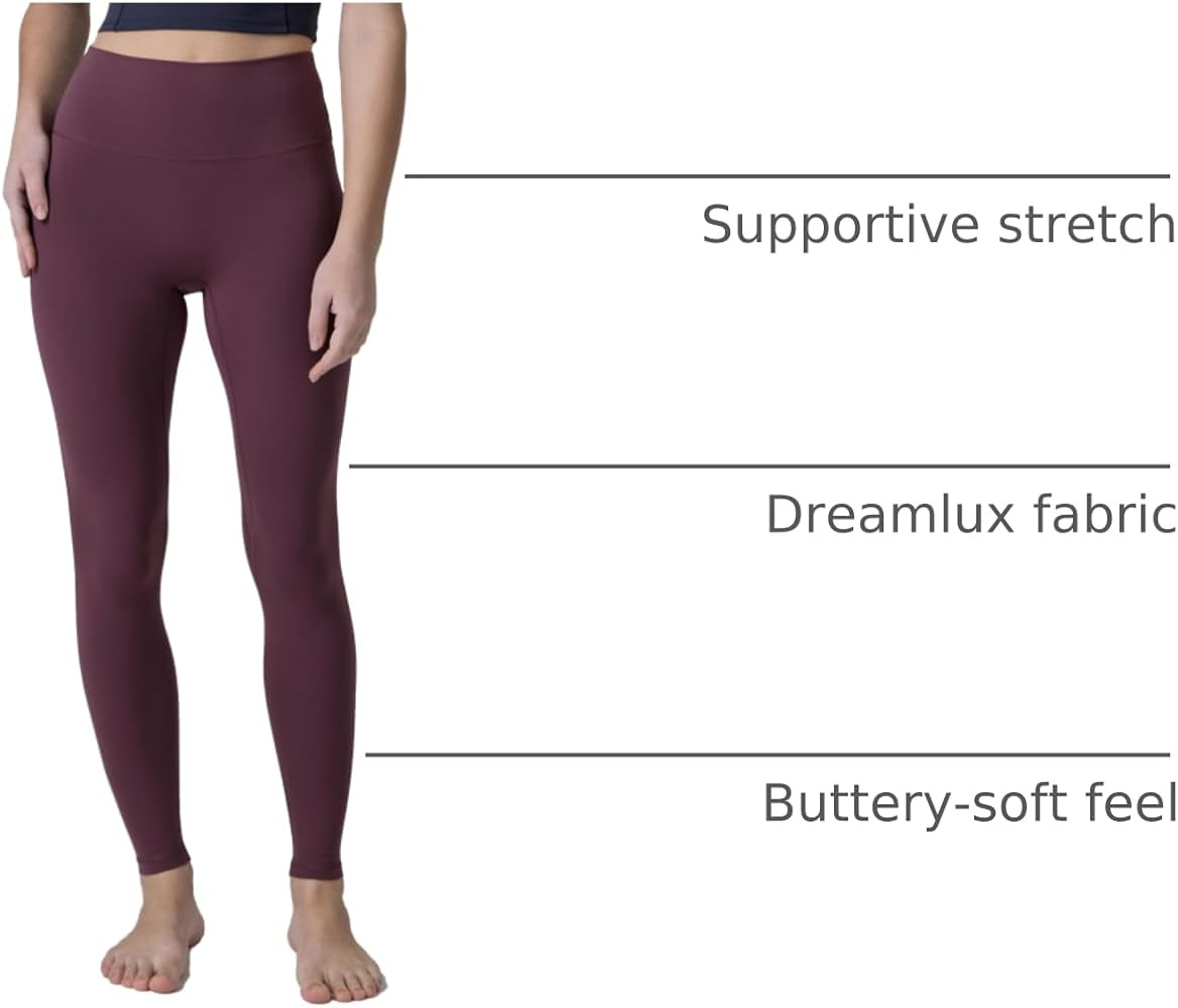 Colorfulkoala Dreamlux No Front Seam Leggings for Women 25"/28" Inseam, Seamless High Waisted But... | Amazon (US)