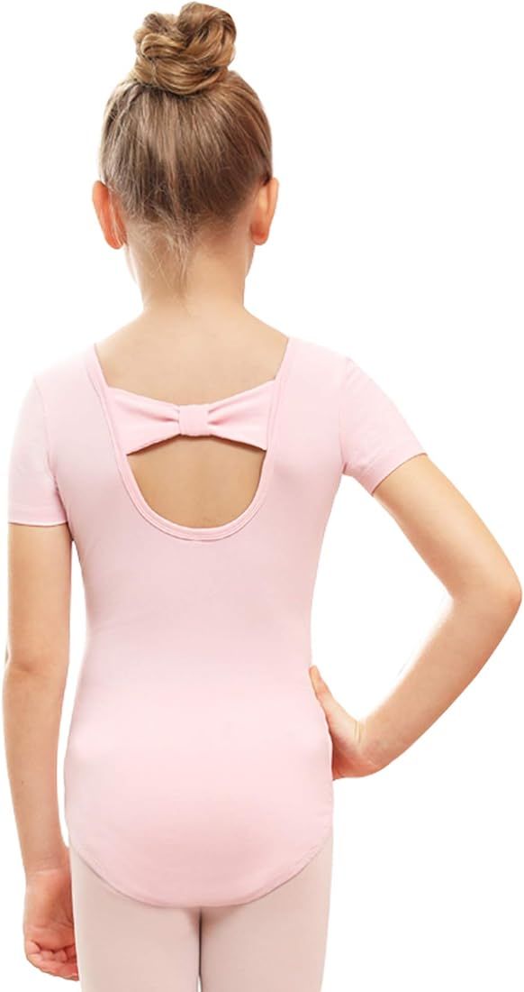 Stelle Girls Bow Back Short Sleeve Leotard for Dance, Gymnastics and Ballet (Toddler/Little Kid/B... | Amazon (US)