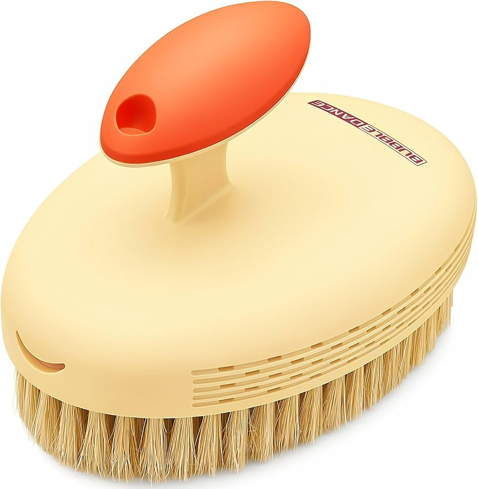 Pebble Base Dry Brush - Large Dense Boar Bristles, Rust-Proof | Amazon (US)