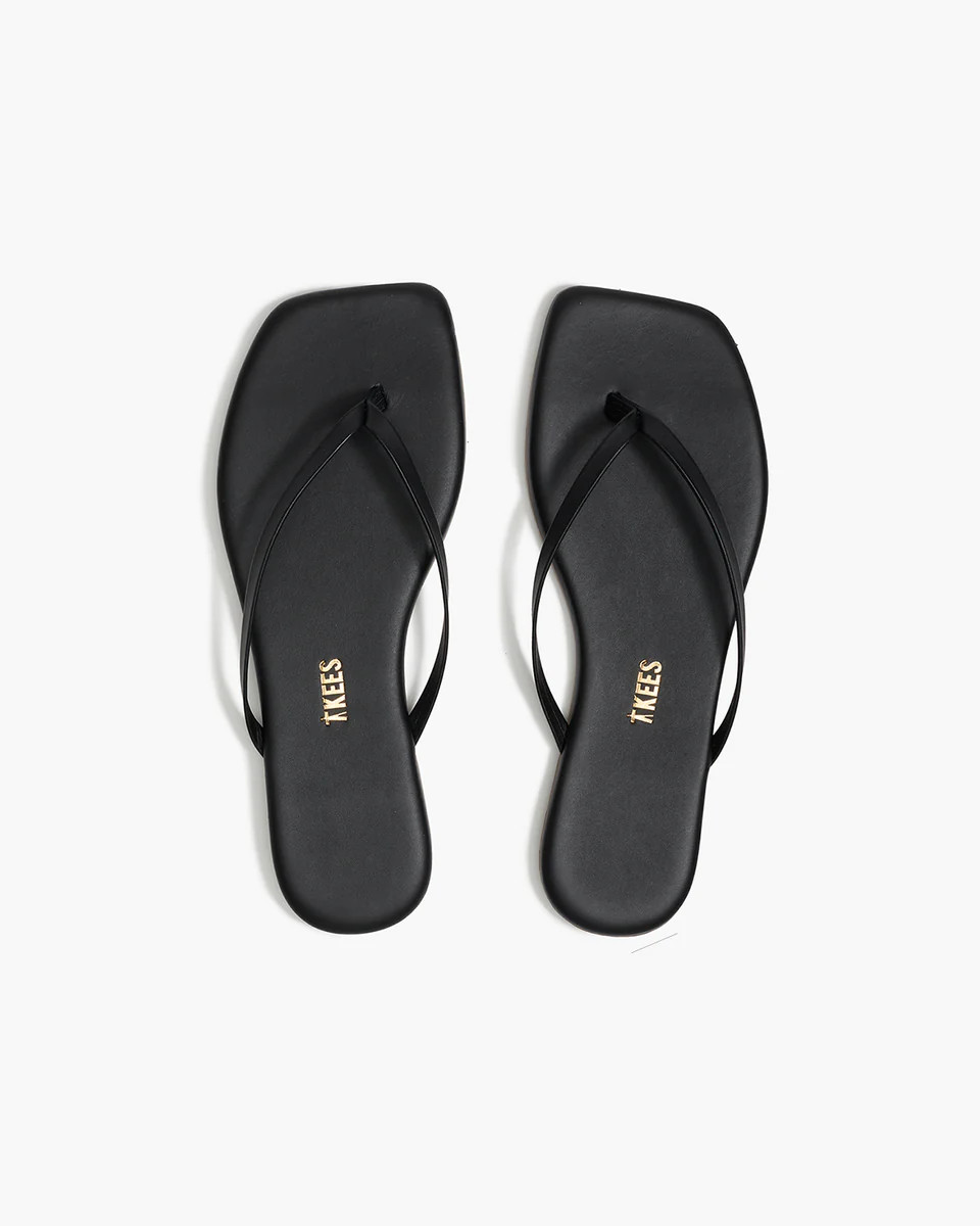 Square Toe Lily in Black | Women's Sandals | TKEES | TKEES