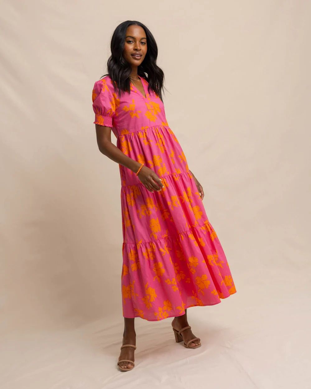 Nadine Tiered Cotton Lawn Maxi Dress | Southern Tide