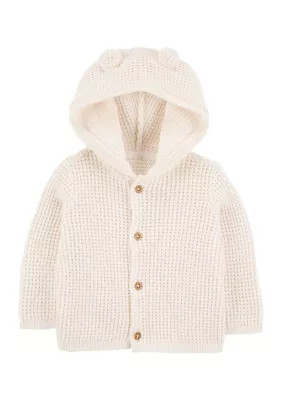 Carter's Kids Baby Knit Cardigan, Ivory, Newborn | Belk