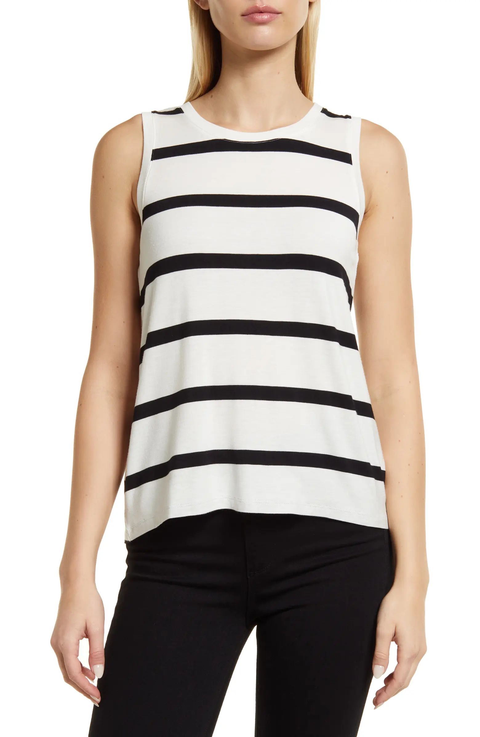 Halogen Crewneck High-Low Tank | Nordstrom Rack