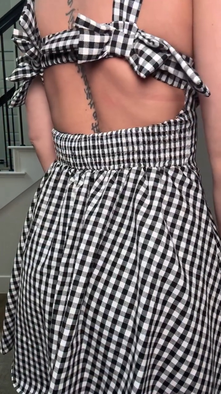 Spring bow tie dress 
