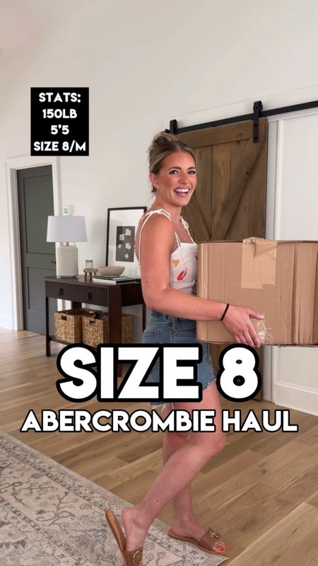 Abercrombie haul try-on! June 2024 
⭐️ all dresses 20% off (15% off almost everything else site-wide) AND ⭐️ extra 15%  off with code AFMORGAN 6/7-6/10 ⭐️ 

Sizing info: 
My measurements: 29” waist at smallest part, 40” hips at widest part, 36.5” at widest part of my chest/bust, I’m 5’5, true size 8, & 150lb
Sizes:
•TTS - size 29 in denim shorts & 29 reg in neutral stripe jeans 
•all tees, tanks, & tops TTS - M 
• all dresses, rompers, & skorts TTS - M regular length (I’m 5’5) 
•all swim TTS - M 


#LTKSwim #LTKVideo #LTKSaleAlert