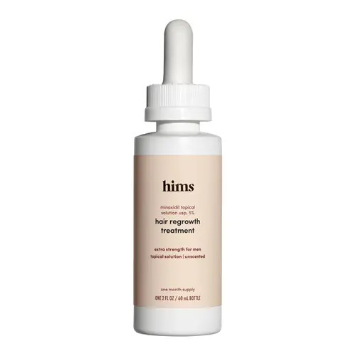HIMS & HERS Extra Strength Hair Regrowth Solution 5% Topical Minoxidil Treatment in Beige at Nordstrom | Nordstrom