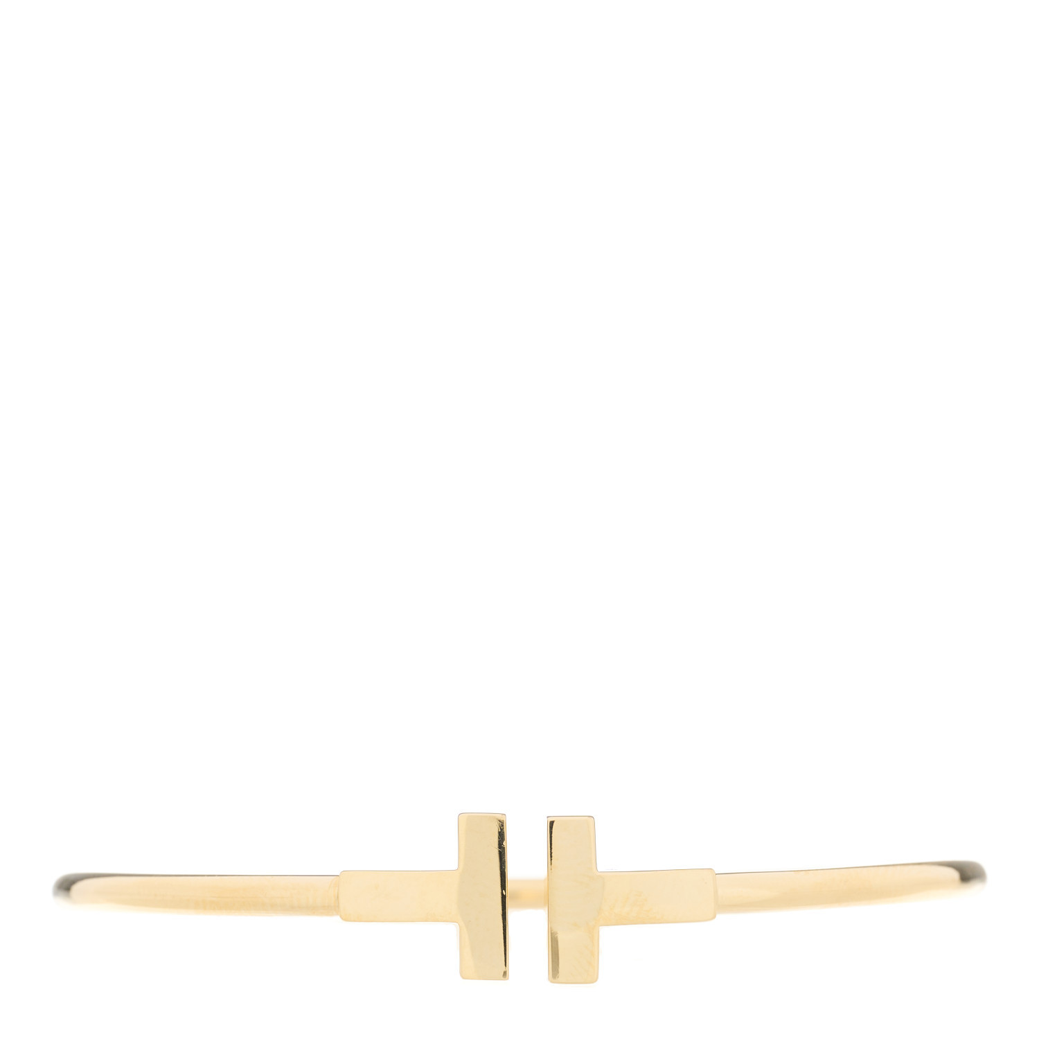 18K Yellow Gold T Wire Bracelet | FASHIONPHILE (US)