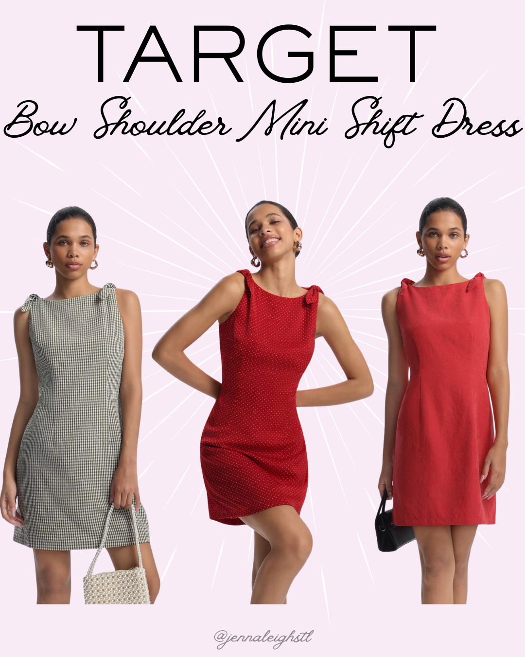Obsessed is an understatement. This A New Day bow shoulder mini shift dress from Target is available in polka dot, plaid, and a gorgeous coral solid, and I honestly can't pick a favorite. The bow details make such a statement, and it's one of those dresses that looks cute with minimal effort. 

 #LTKootd #LTKMidsize #LTKWorkwear
