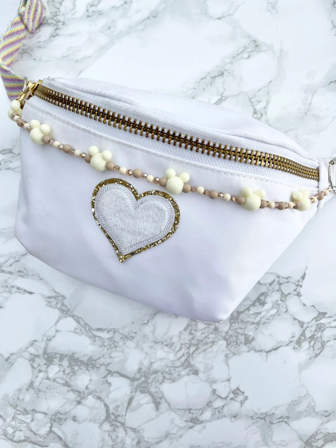 Disney Beaded Chain for Stoney Clover Lane or Similar Fanny Pack Belt Bag Beige and Sparkly - Ets... | Etsy (US)