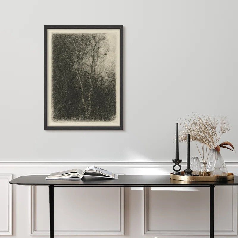 " Moody Tree Branches Artwork Framed Prints Posters Bathroom Small Wall Art " | Wayfair North America