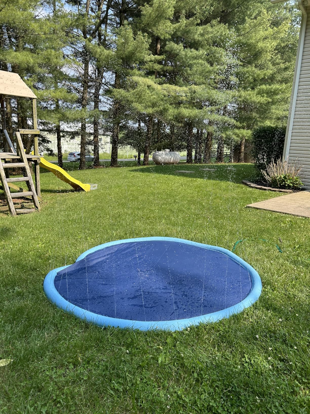 Non-Slip Splash Pad for Kids and Dog, 80" Extra Large Baby Play Mat, Dog Pool Toys, Thicken Sprin... | Amazon (US)