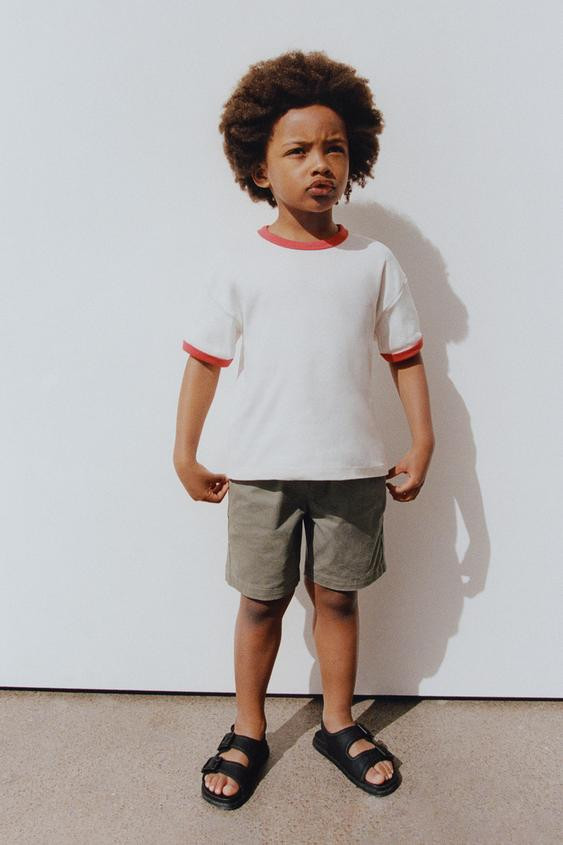 CONTRAST TRIM T-SHIRT | Zara US