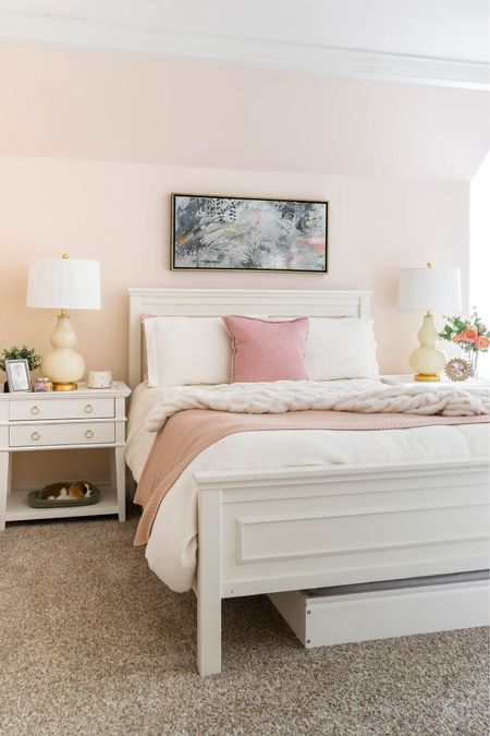 I’m so glad to add these new night stands to my daughter’s room. They have two drawers with beautiful round pulls and a decorative shelf. 

#LTKhome