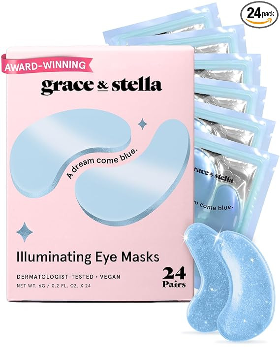 grace & stella Award Winning Under Eye Mask Reduce Dark Circles, Puffy Eyes, Undereye Bags, Wrink... | Amazon (US)
