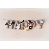 Nursery Decor, Halloween Felt Name Banner, Cute Halloween, Nursery Sign, Baby Shower Gift, Garland,  | Etsy (US)