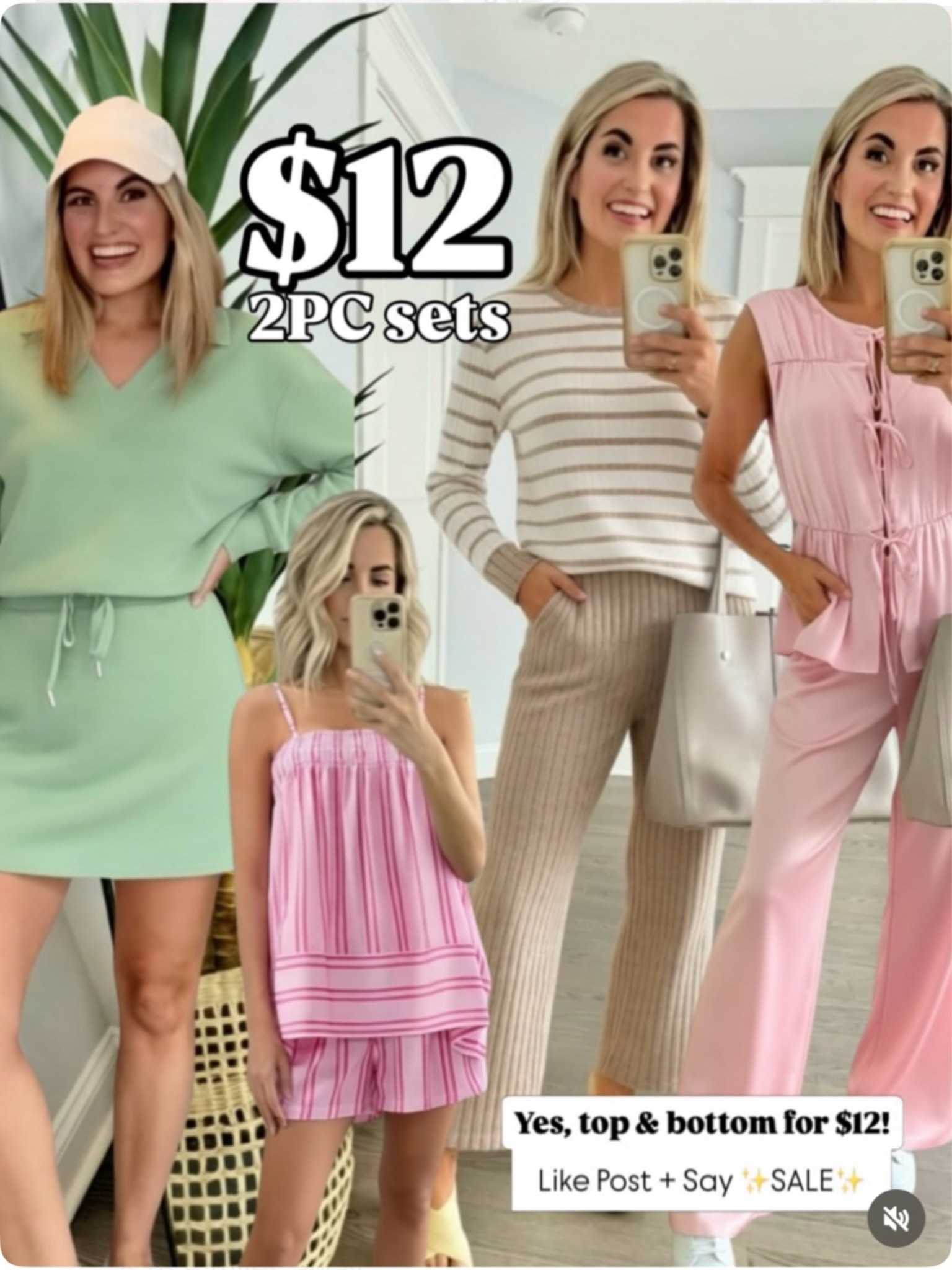 $12 Amazon 2 Piece Sets & Designer Looks for less!🌸
.
🛍️SIZING
I’m 5’2” 135lbs size small/4 sets. 

#founditonamazon #amazonfashionfinds #walmartfashion #walmartdeals #targetstyle 
Walmart sale, 2 piece set, Athleisure, comfy bras, two piece sets,Spring outfit ideas, real touch flowers, target teachers,, spring dress , clearance, Walmart, resortwear, travel outfit, spring break, Amazon and Target outfits for Women, discount codes, gifts for her, discount codes, sale,

#LTKxMadewell #LTKSaleAlert #LTKPetite