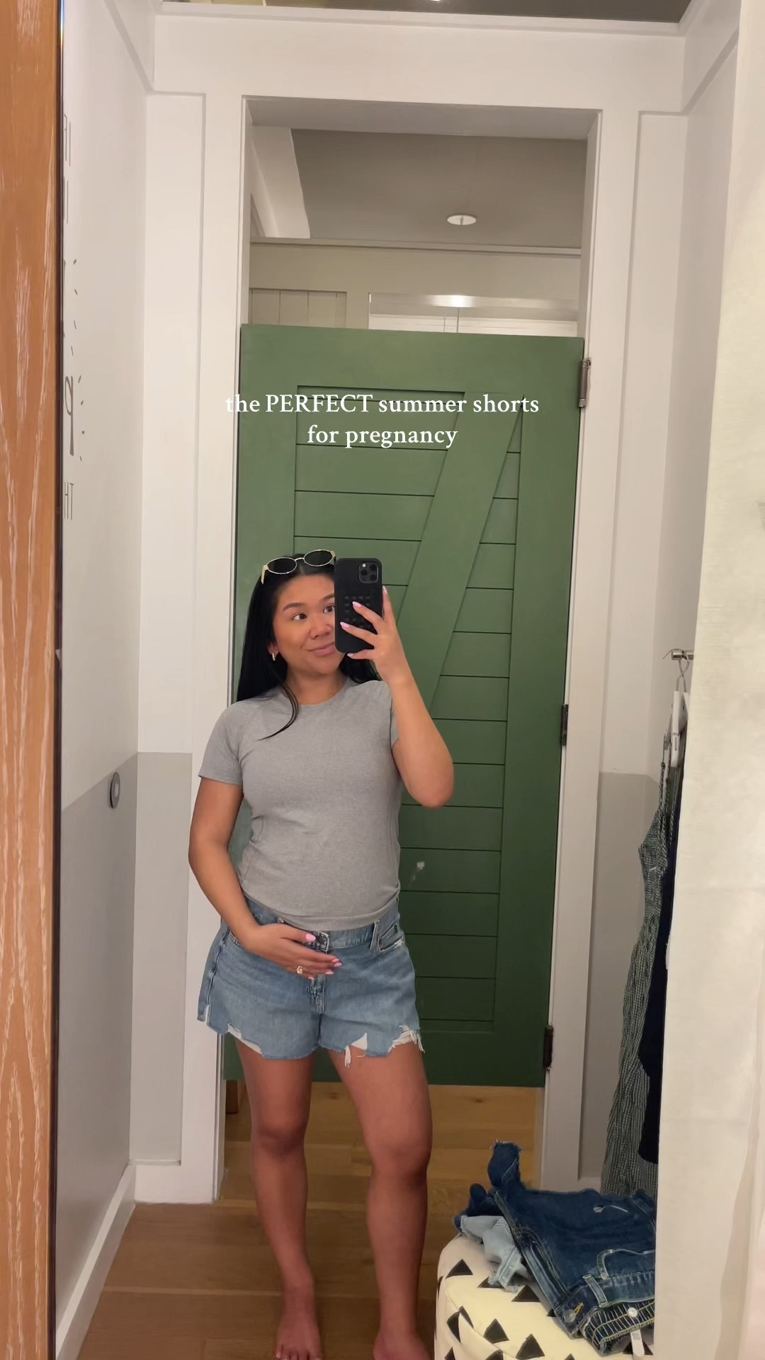 Shorts for pregnancy | maternity style (buy online bc the deal is so much better than in store!!)

#LTKBump #LTKStyleTip