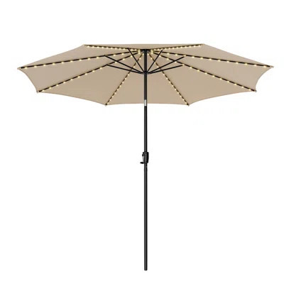 Cayuga 10" Lighted Market Umbrella | Wayfair North America