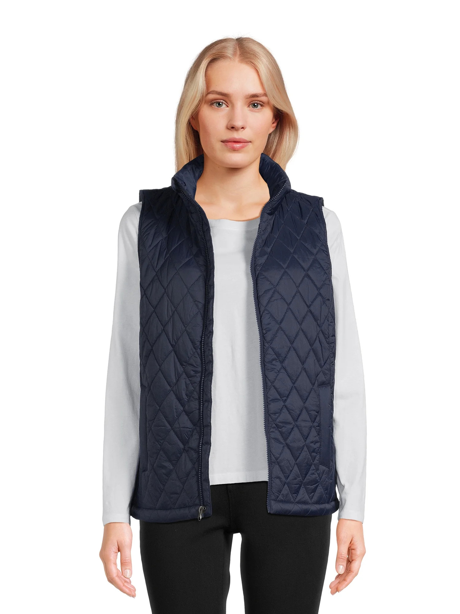Time and Tru Women's Diamond Quilt Vest | Walmart (US)