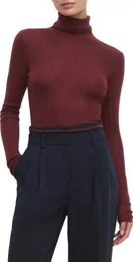 Favorite Daughter Amelia Rib Merino Wool Turtleneck Top | Nordstrom | Nordstrom