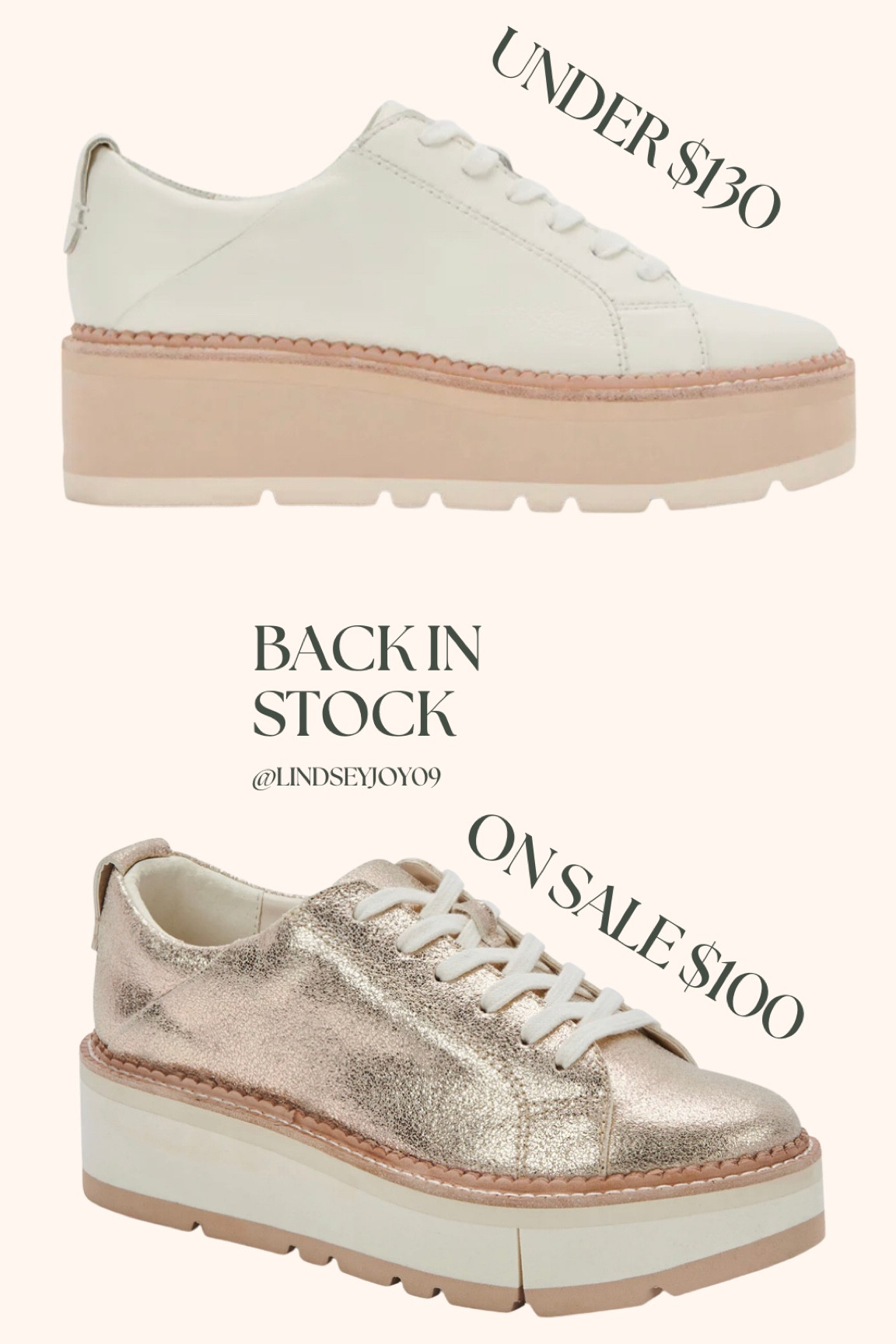 Back in stock and on sale! #dolcevita #sneakers

#LTKunder100 #LTKshoecrush #LTKsalealert