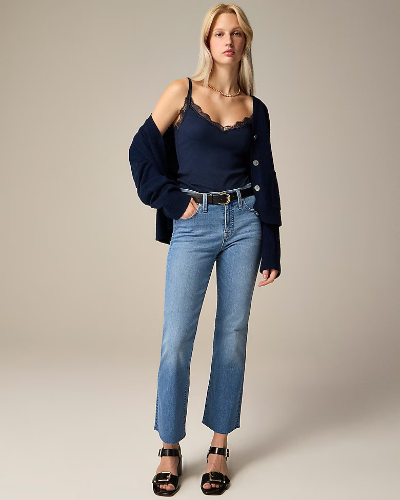 Mid-rise cropped kickout jean in 2003 super-stretch | J. Crew US