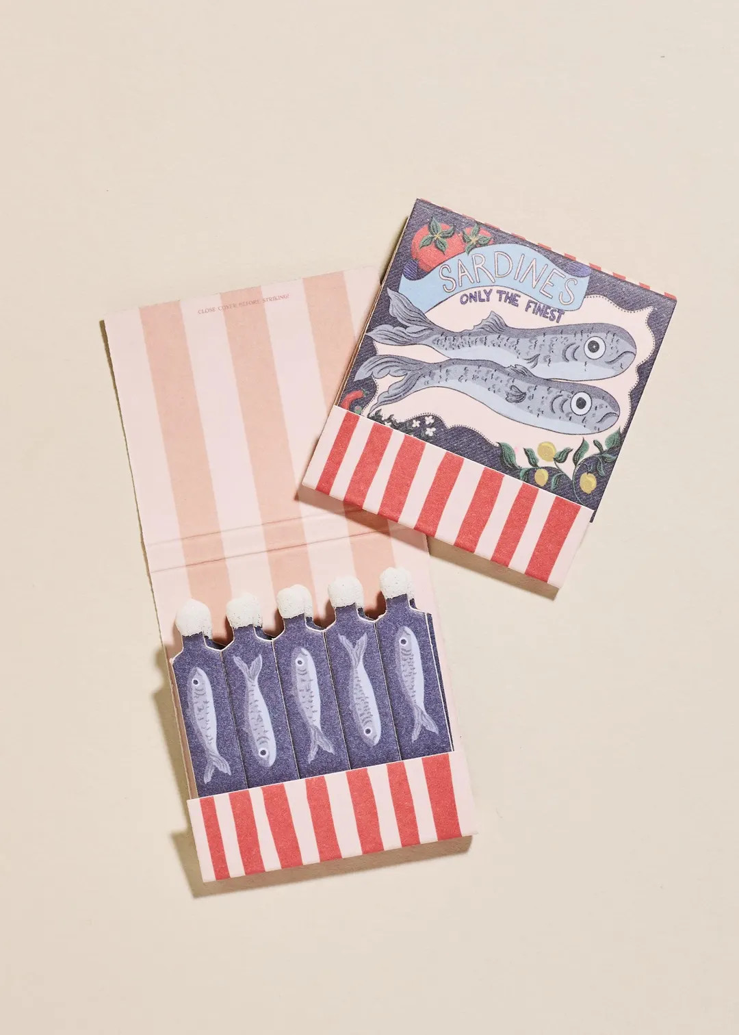 Sardine Tin Printed 10 Stem Matchbook | Etsy (Global)