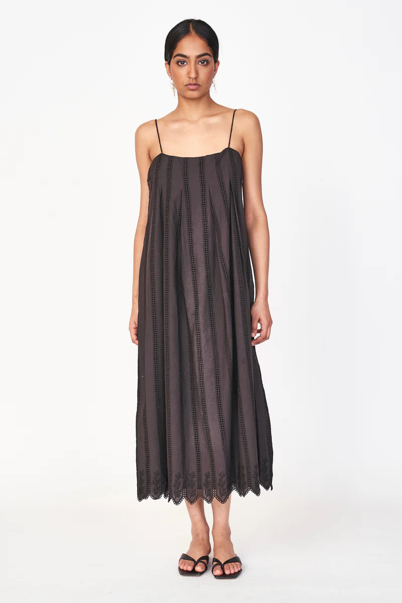 Zuma Dress in Black Vine Eyelet | MIRTH