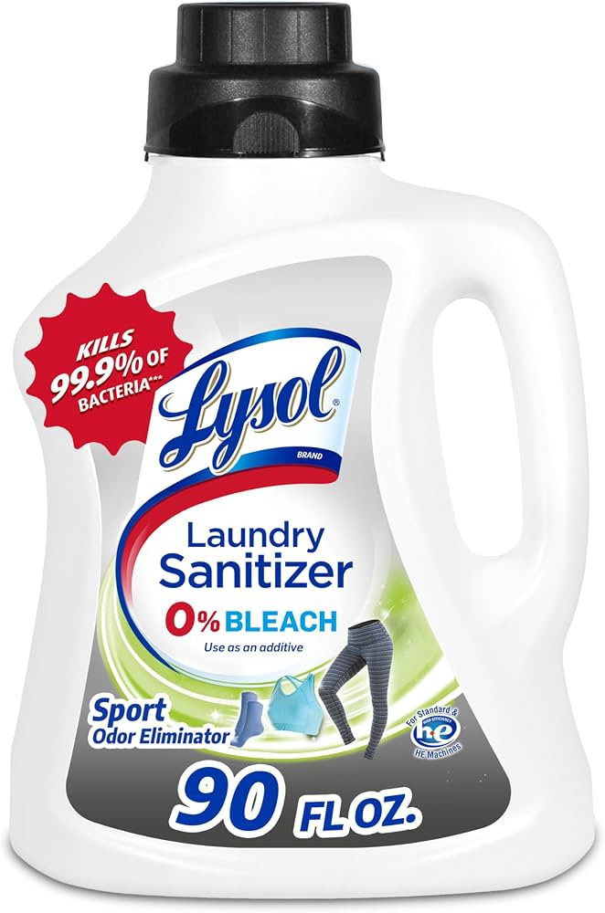 Lysol Sport Laundry Sanitizer Additive, Sanitizing Liquid for Gym Clothes and Activewear, Elimina... | Amazon (US)