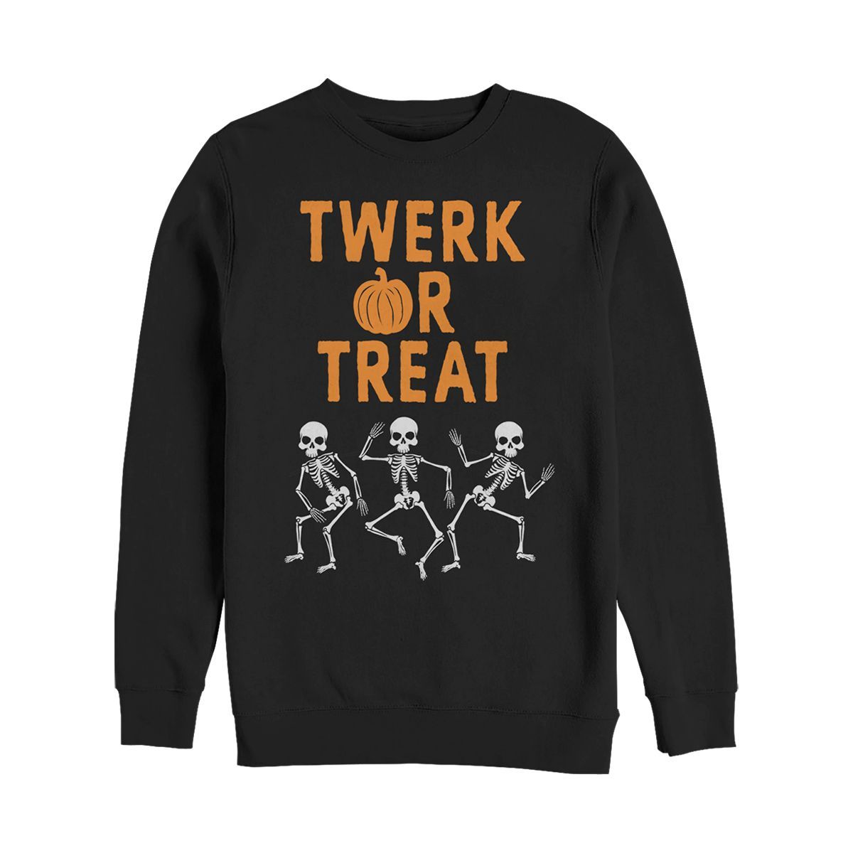 Women's CHIN UP Halloween Twerk or Treat Skeleton Sweatshirt | Target