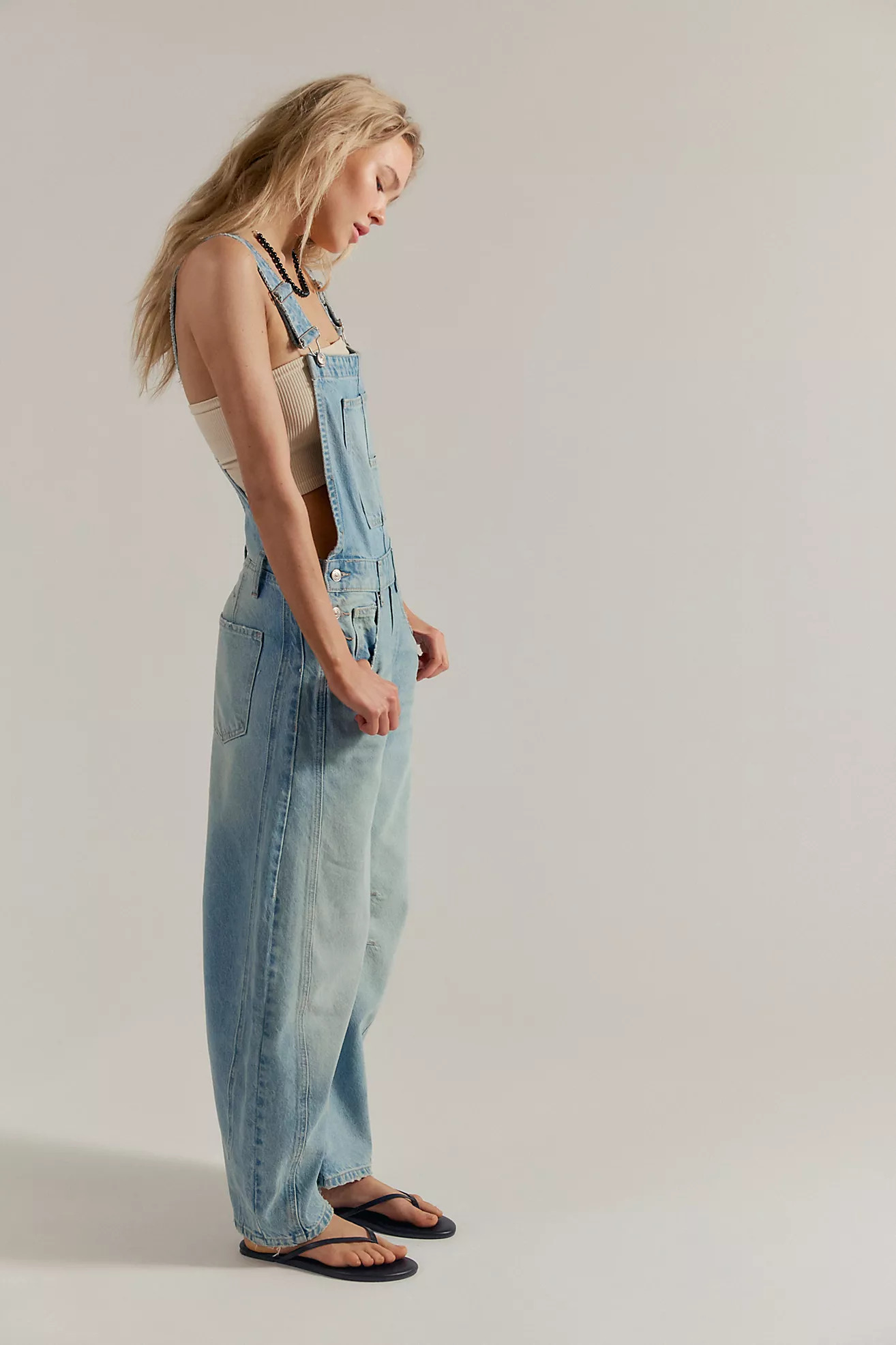 We The Free Good Luck Barrel Dungarees | Free People (UK)