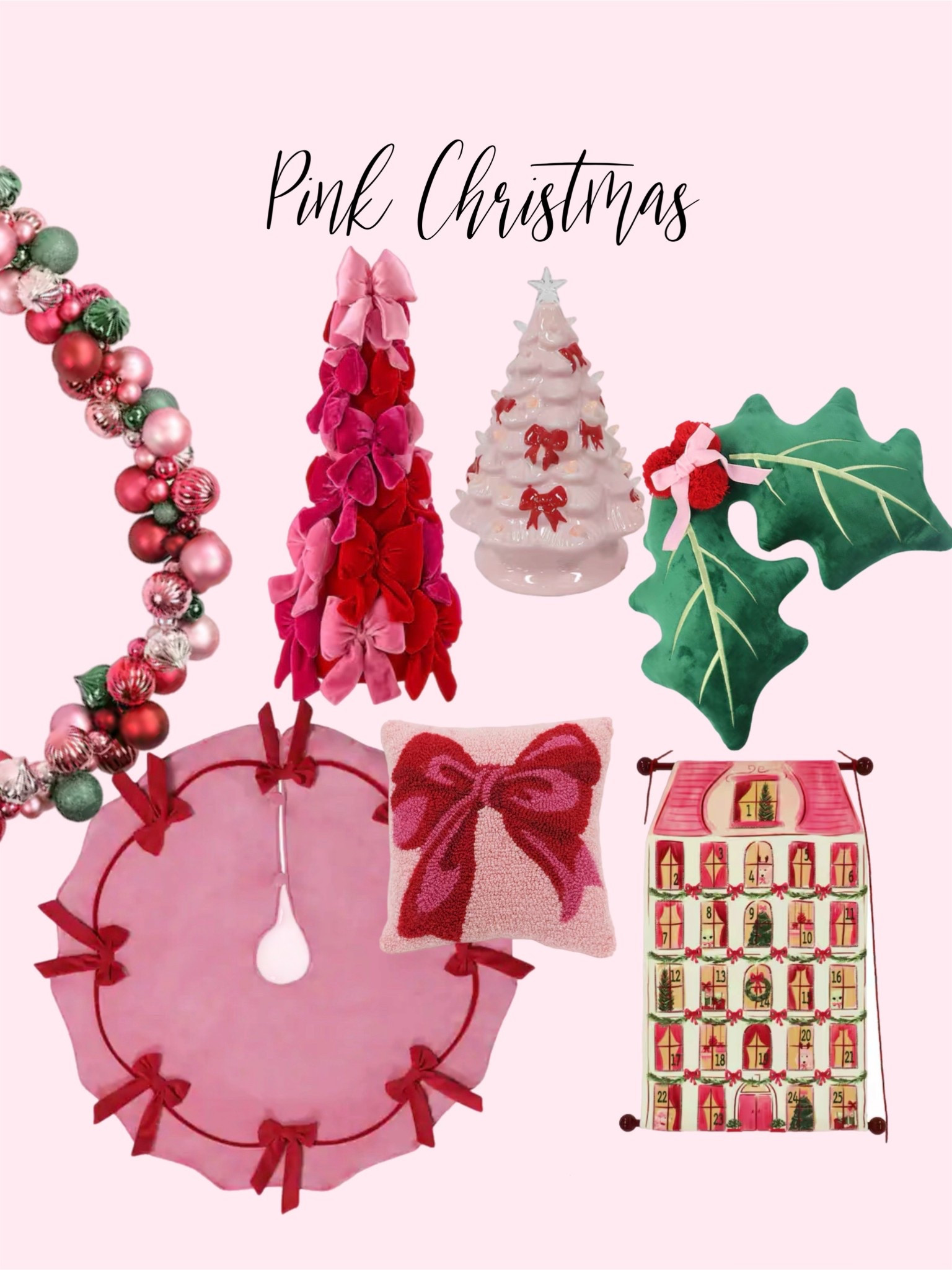Pink Christmas decor on sale. Pastel Christmas decorations. 

#LTKSaleAlert #LTKHoliday #LTKHome