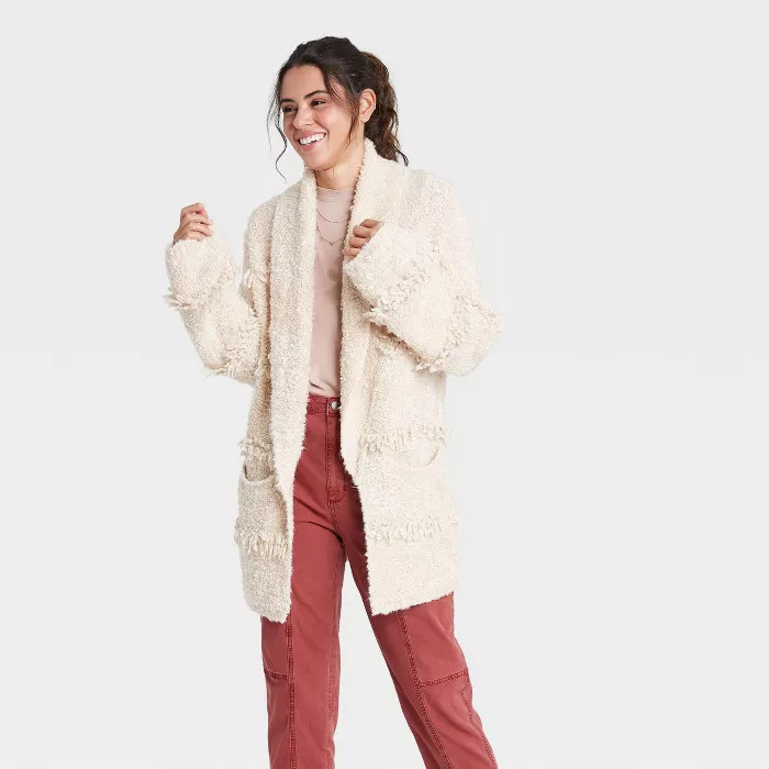 Women's Fringe Duster Cardigan - Universal Thread™ | Target