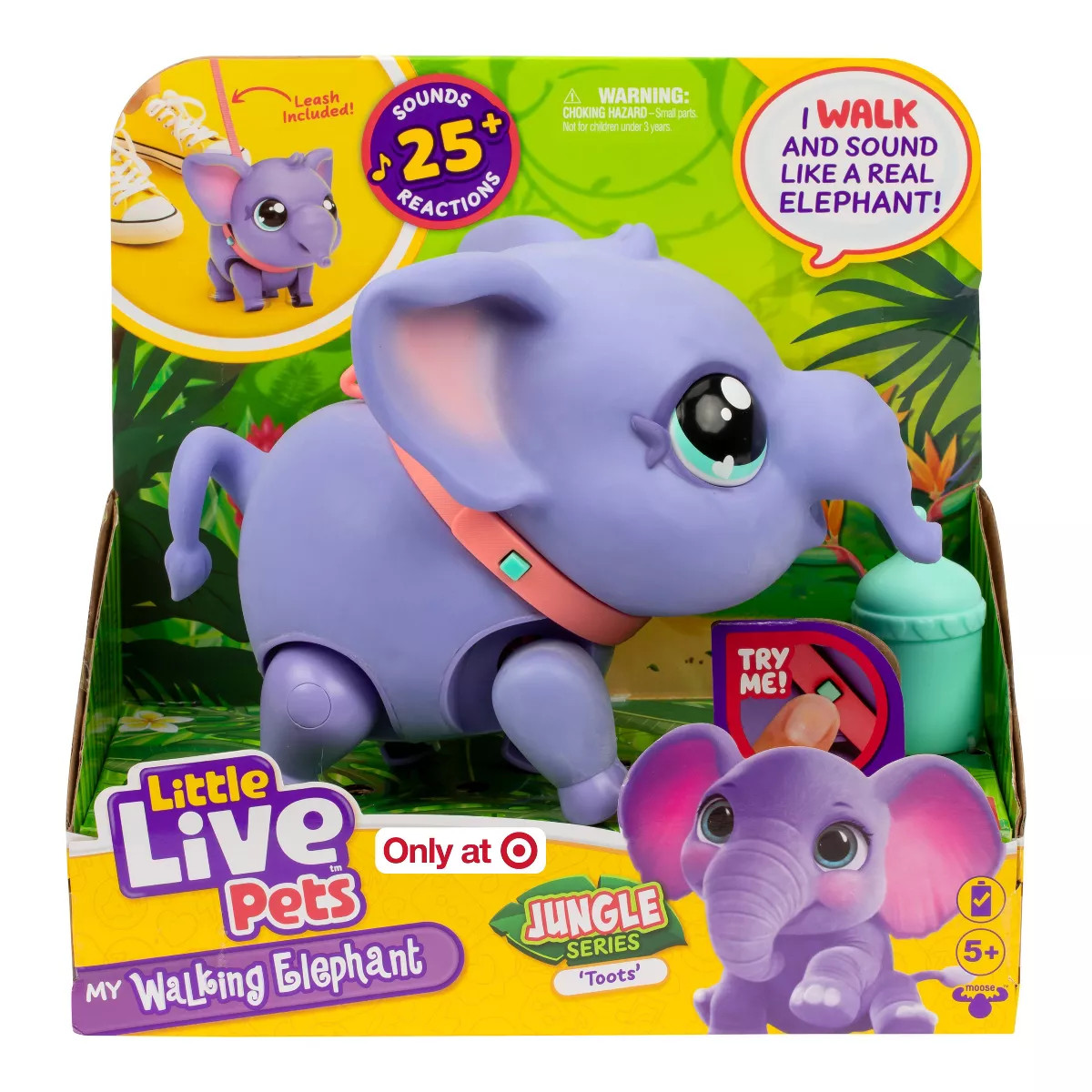 Little Live Pets My Walking Elephant - Jungle Series Toots | Target