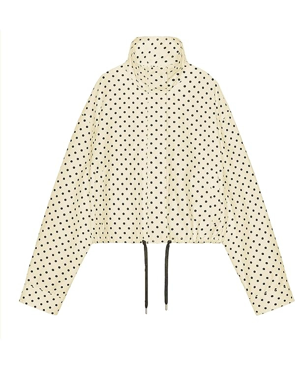 Songling Women Polka Dot Jacket Lightweight Zip Up Coat 2026 Trendy Fall Outfits Cropped Spring J... | Amazon (US)