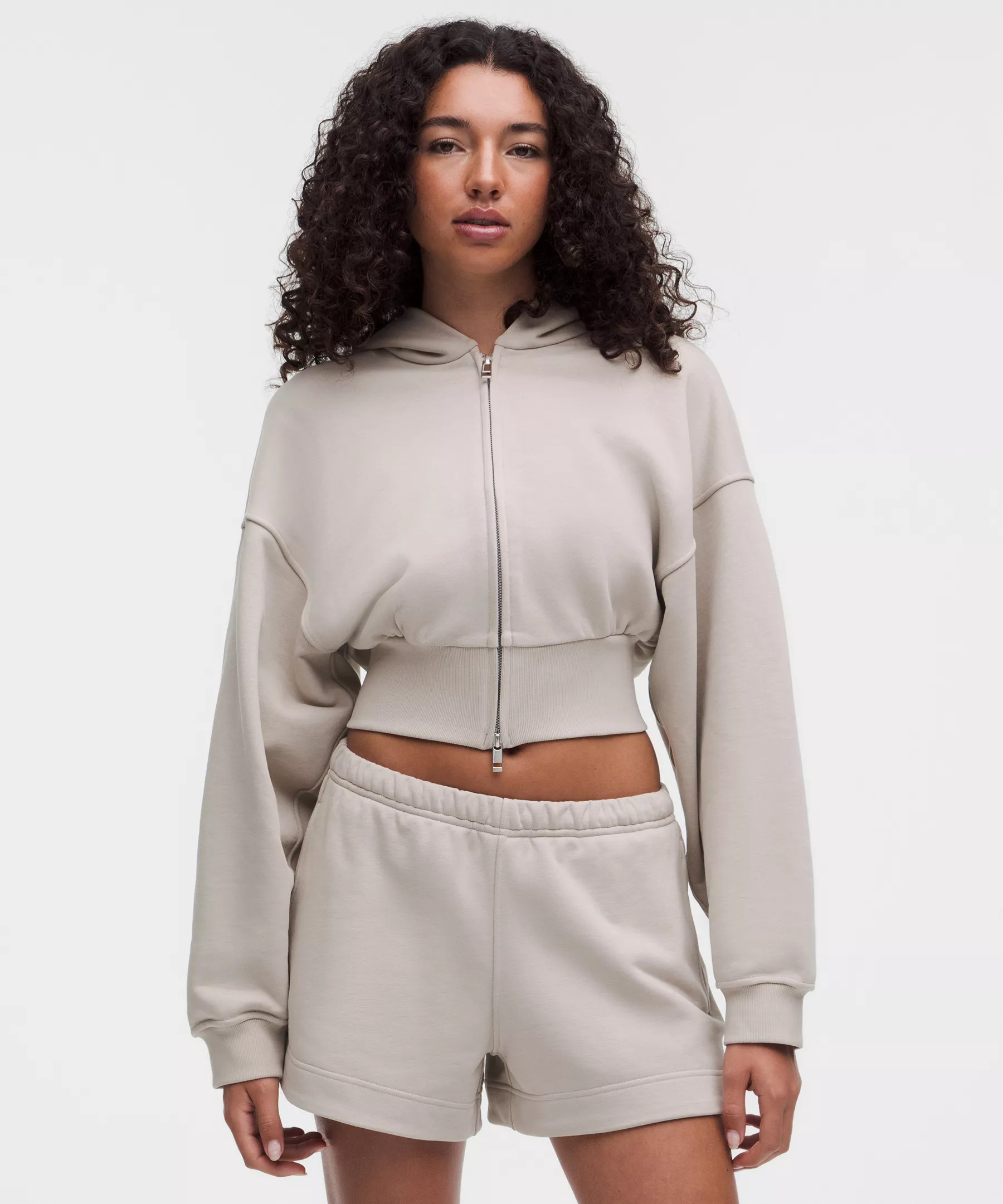 French Terry Cropped Full-Zip Hoodie | Lululemon (US)
