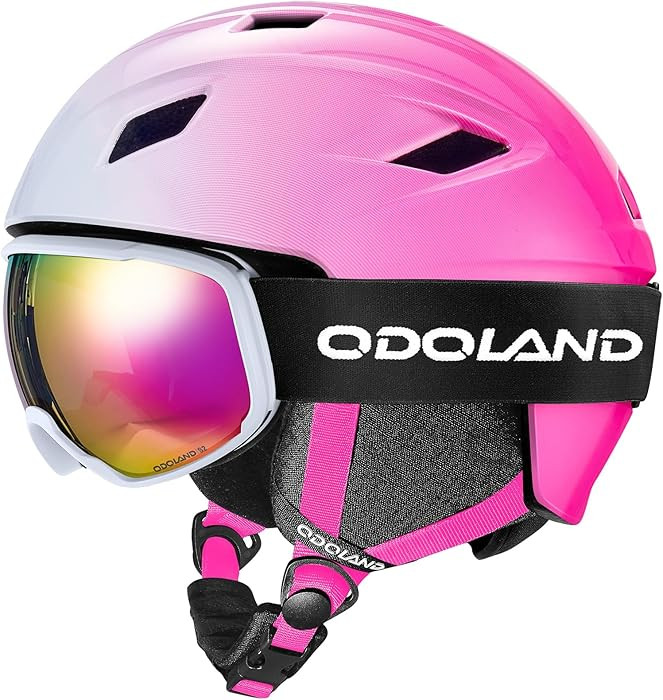 Odoland Ski Helmet and Goggles Set, Snowboard Helmet Glasses for Men, Women & Youth - Shockproof/... | Amazon (US)
