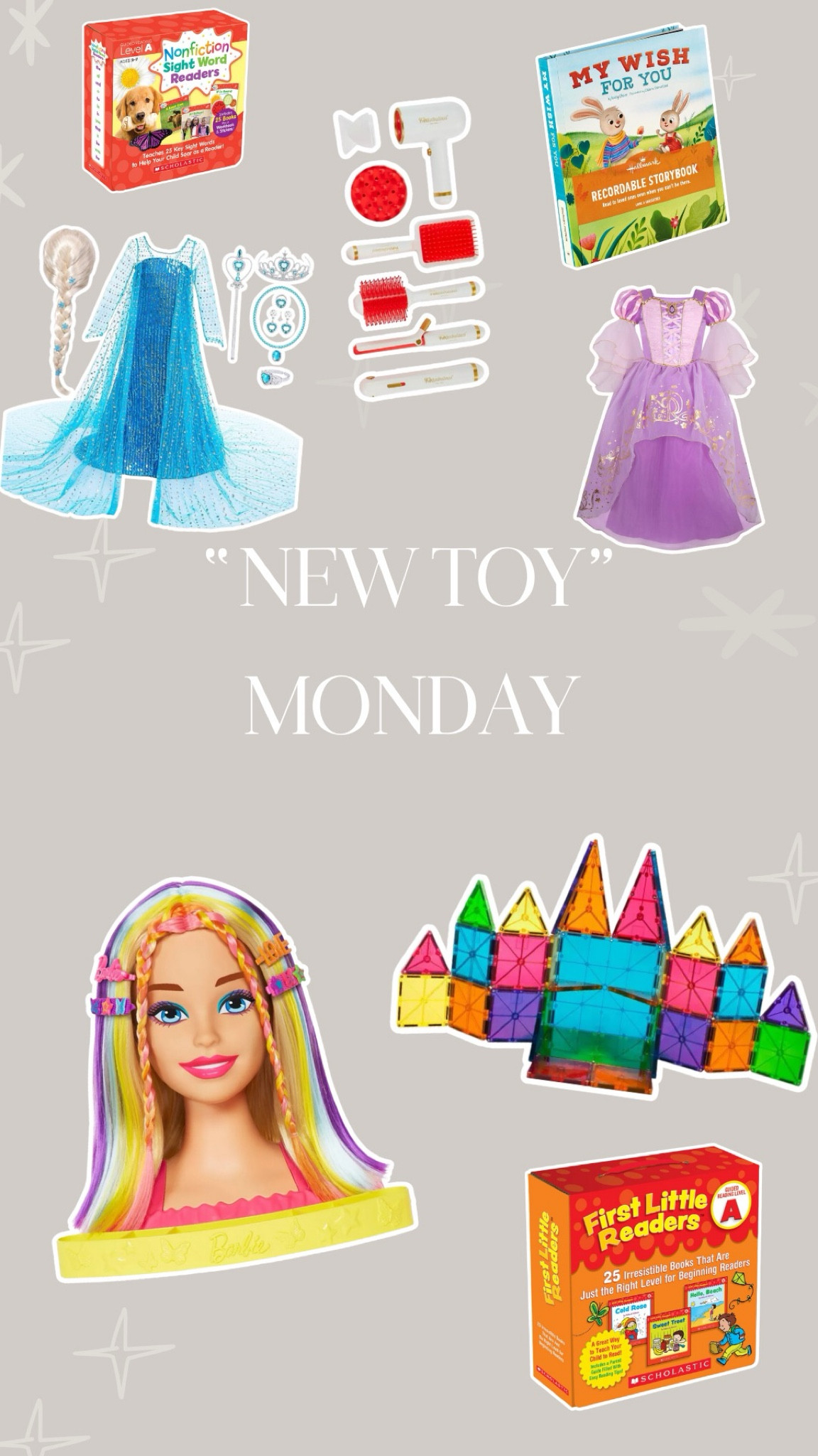 Are you joining me on new toy Monday? These are the items I put out for my kiddos that are high interest for both of them and will keep them engaged. All of these were items we already had - also if you have a kid that’s just starting to read, when I was in the classroom this was my favorite brand of early readers to recommend to parents! 

#LTKKids #LTKBaby #LTKFamily