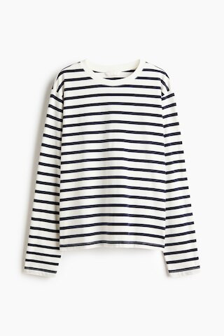 Long-sleeved cotton top | H&M (UK, MY, IN, SG, PH, TW, HK)