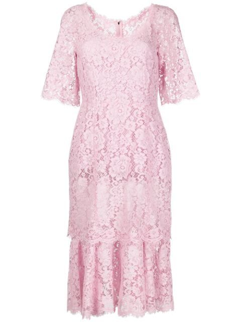 lace-overlay Short-sleeve dress | Farfetch Global