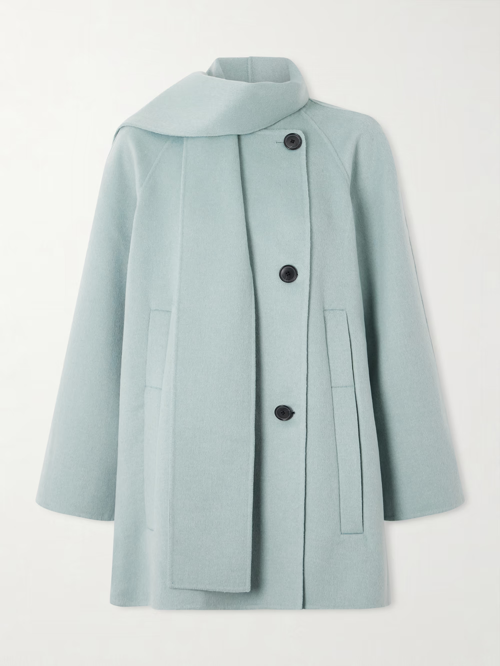 Brisa scarf-detailed wool-blend jacket | NET-A-PORTER (US)