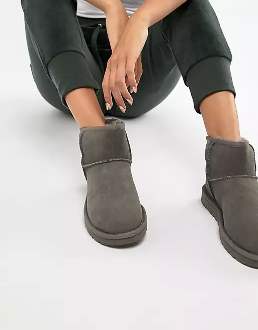 UGG classic mini II gray boots | ASOS (Global)