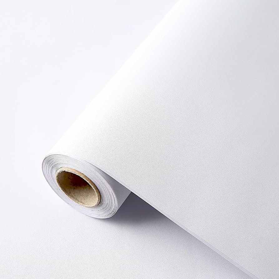 White Contact Paper 15.7"x118" Peel and Stick Wallpaper, Matte White Wallpaper Self-Adhesive and ... | Amazon (CA)