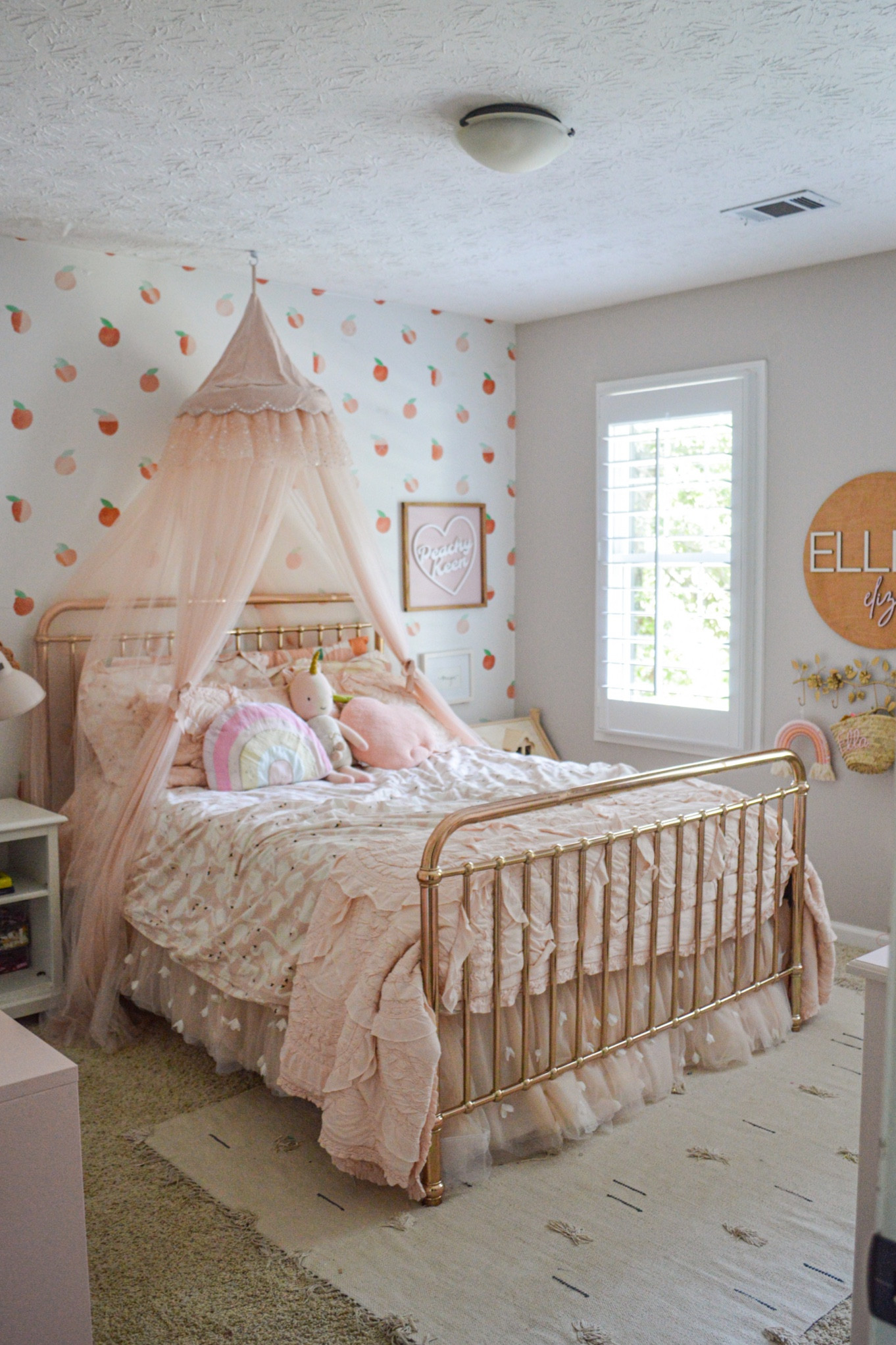 Girls room, girls room decor, pink decor, girls bed, removable wallpaper, kids room, toddler girl room, pottery barn kids

#LTKfamily #LTKhome #LTKkids