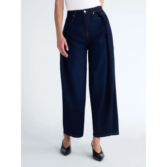 Scoop Women's and Women's Plus Deep Pleated Wide Leg Jean, Sizes 0-28W | Walmart (US)