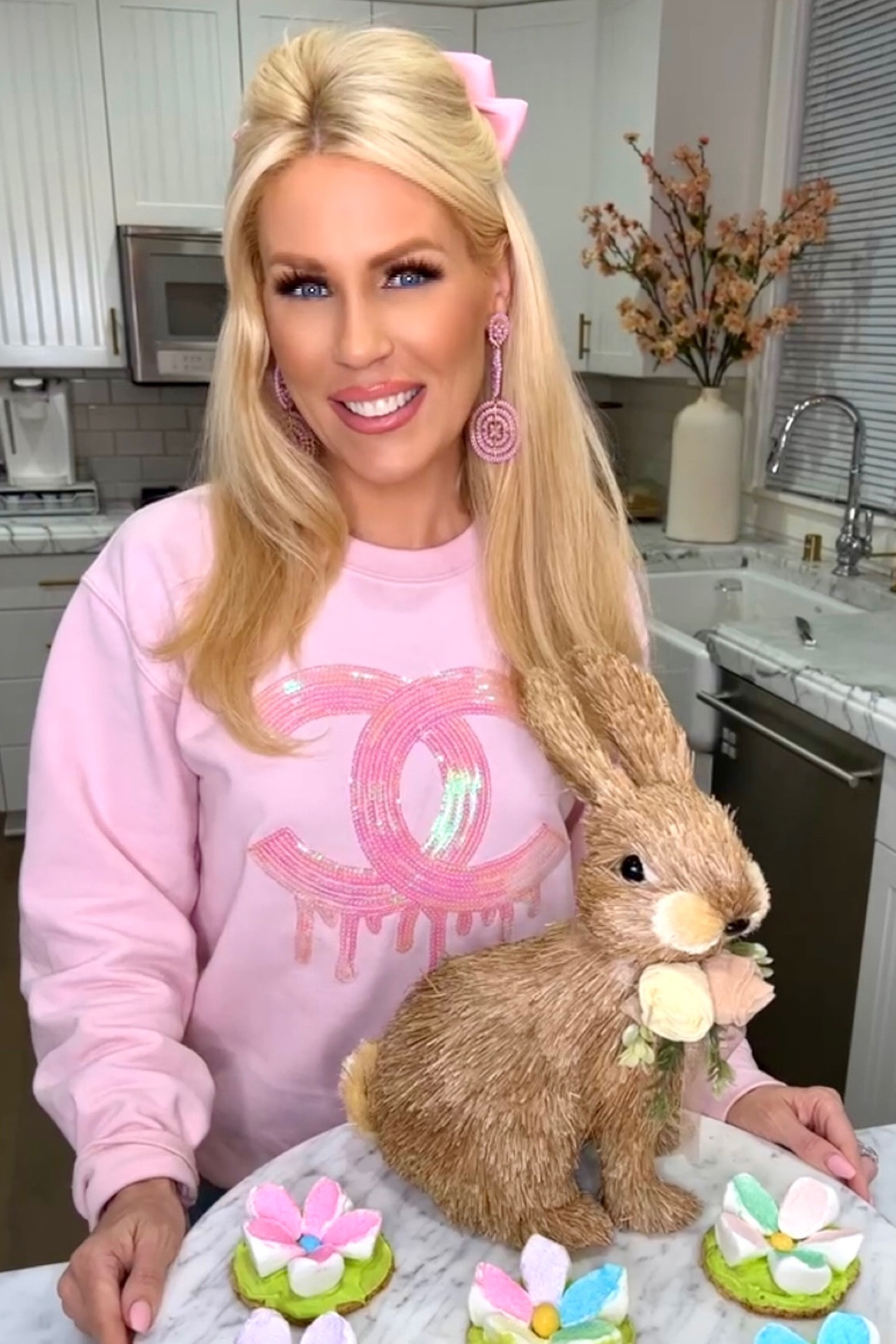 Get my makeup details and pink bow hair accessory here! 👇🏻 

Sweater is from @maroneboutique on Instagram, use code Gretchen for 10% off 

#LTKbeauty #LTKstyletip #LTKFind