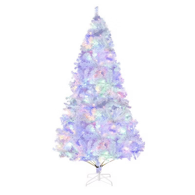 GOTGELIF White 9Ft Christmas Tree with Twinkling Lights Xmas Decoration | Target